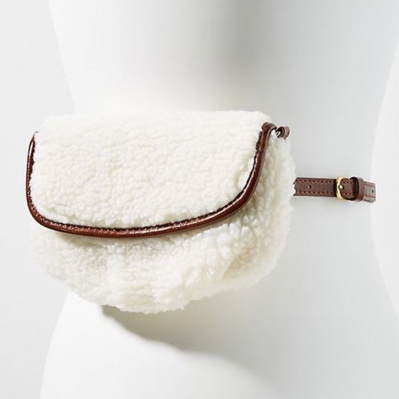 Anthropologie Handbags - Anthropologie Convertible Shearling Belt Bag